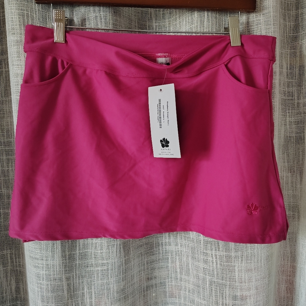 👙Hapari Raspberry Colored Straight Swim Skirt Cover-up L Read Please